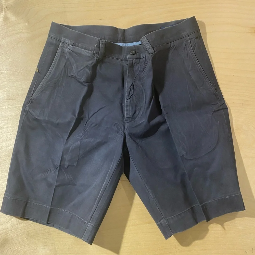 Ralph Lauren Dark Blue Flat Front Shorts 32 (OK)